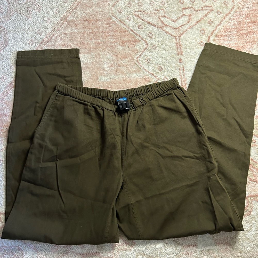 Kavu Men's Olive Green Elastic Waist Pants